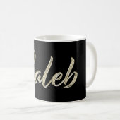 Caleb Name whitegold Tasse Teetasse (Devant droit)