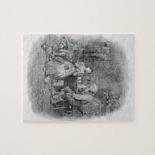 Caleb Plummer en zijn blinde dochter uit 'Charle' Legpuzzel (Horizontaal)