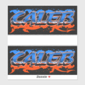 Caleb Vorname Name Graffiti Aufkleber Sticker (Vel)