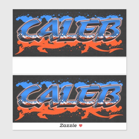 Caleb Vorname Name Graffiti Aufkleber Sticker (Vel)