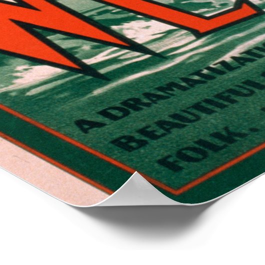 Caleb West vuurtoren New England Zee Folk Poster (Hoek)