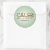 Caleb's verzen sticker (Tas)