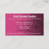 Caleché Swirl Stylish Business Card-sjabloon Visitekaartje (Achterkant)