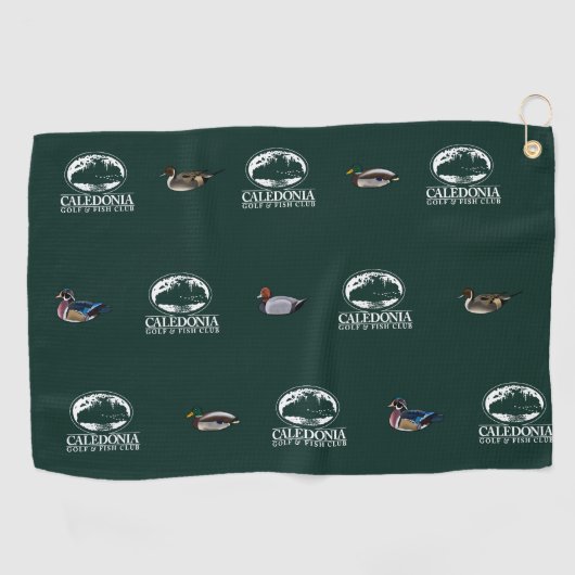 Caledonia "Classic & Ducks" sur toute la serviette (Horizontal)