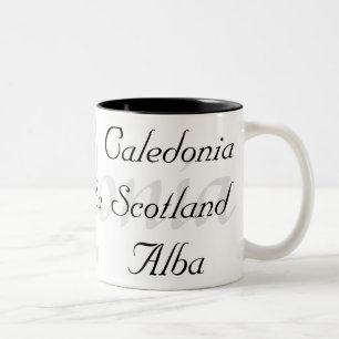 Caledonia Scotland Alba Tweekleurige Koffiemok