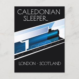 Caledonian Sleeper Londen Schotland reisposter Briefkaart