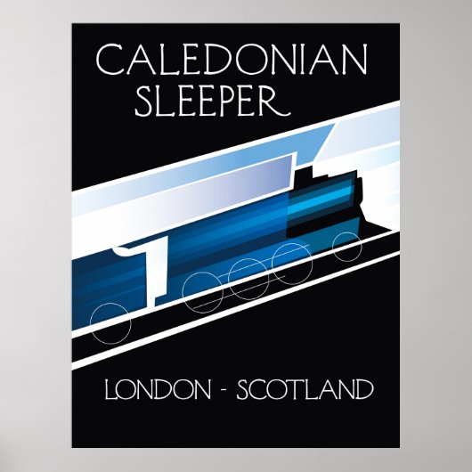 Caledonian Sleeper London Ecosse affiche voyage (Devant)