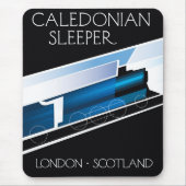 Caledonian Sleeper London Scotland reisposter Muismat (Voorkant)