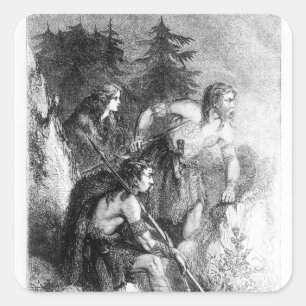 Caledonians of Picts Vierkante Sticker
