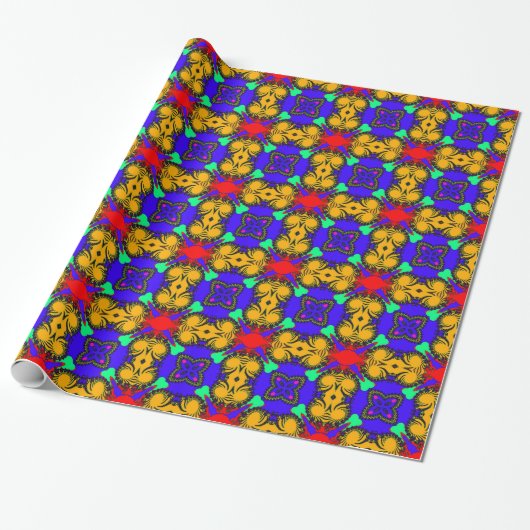 Caleidoscoop Cadeaupapier (Uitgerold)