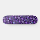 Caleidoscoop Paarse Abstracte fractale psychedelic Skateboard (Horizontaal)