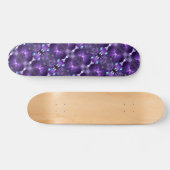 Caleidoscoop Paarse Abstracte fractale psychedelic Skateboard (Horizontaal)
