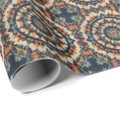 caleidoscoop-quiltpatroon cadeaupapier (Rol Hoek)