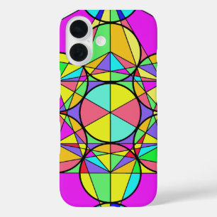 caleidoscoop ster iPhone 16 hoesje