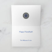 Caleidoscoop van de Chanoeka van de diamant en van Feestdagen Kaart (Binnen)