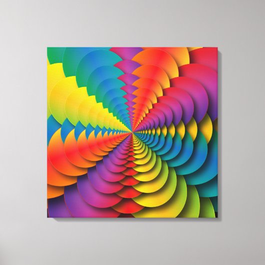 caleidoscoopcanvas canvas afdruk (Voorkant)