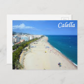 Calella strand briefkaart (Voorkant / Achterkant)
