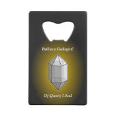 Calembour brillant de quartz de géologue (Devant)