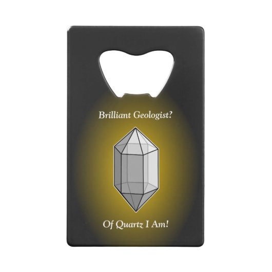 Calembour brillant de quartz de géologue (Devant)