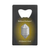 Calembour brillant de quartz de géologue (Dos)