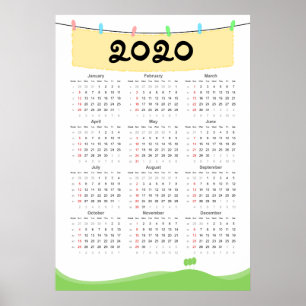 Calendar 2020 Poster
