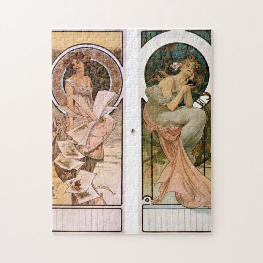 Calendar Champagne - Alphonse Mucha Legpuzzel (Verticaal)