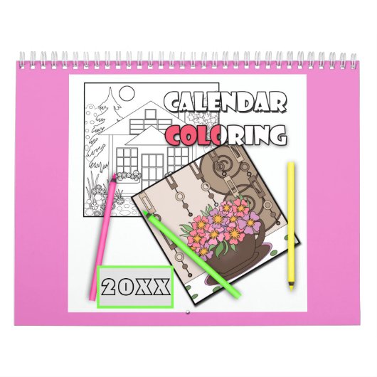 Calendar  coloring  20xx kalender (Hoes)