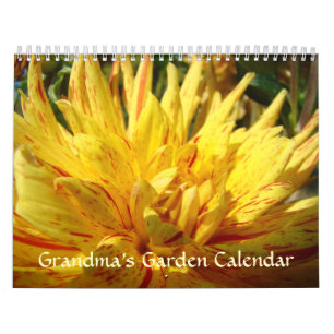 CALENDAR DAHLIAS FLOWERS Grandma's Garden Kalender