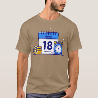 Calendar Gold Coin and Clock T-shirt
