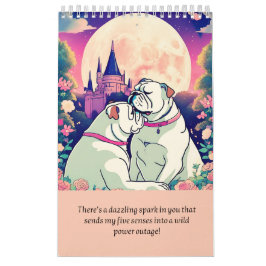 Calendar romantic bulldog kalender