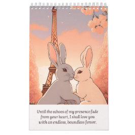 Calendar romantic rabbit kalender