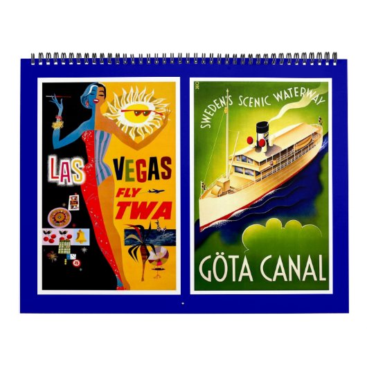 Calendar Vintage Travel Posters 2 Kalender (Hoes)