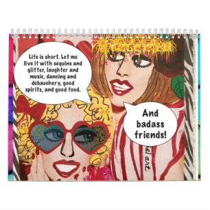 CALENDAR VULLEN MET BAD GIRL ART KALENDER