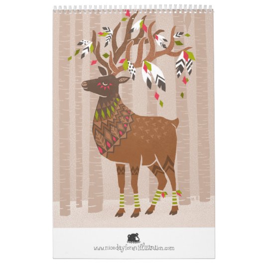 Calendar wild animals kalender (Hoes)