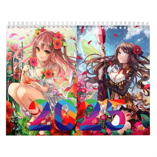 Calendario Chicas Anime 2025 Kalender (Hoes)