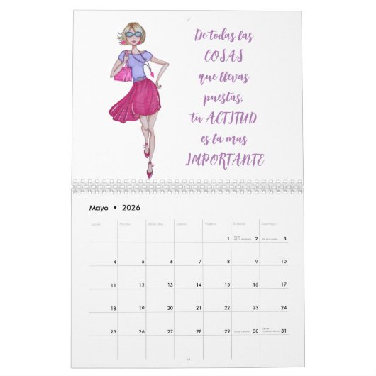 CALENDARIO CHICAS DE MODA  KALENDER (Mei 2026)