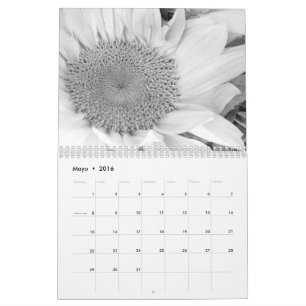 Calendario con fotografía en blanco y negro kalender