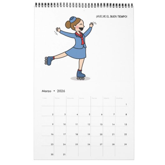 Calendario de pared kalender (Mar 2026)