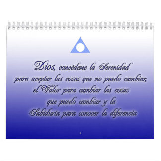Calendario de Serenidad y lemas de Al Anon Kalender