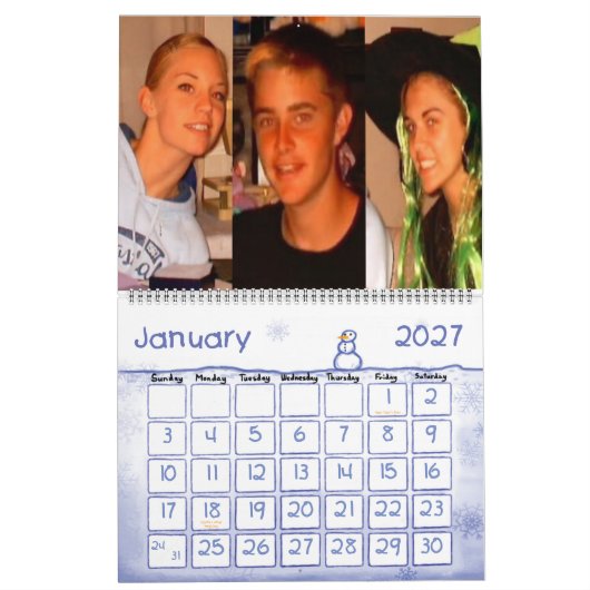 Calendrier (Jan 2027)