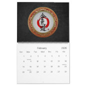 Calendrier [100] Calligraphie japonaise - Aikido (Feb 2026)
