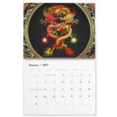 Calendrier [100] Dragons rouges et jaunes (Feb 2027)