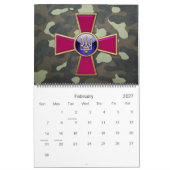 Calendrier [100] Emblème des forces armées ukrainiennes (Feb 2027)
