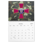 Calendrier [100] Emblème des forces armées ukrainiennes (Jan 2027)