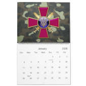 Calendrier [100] Emblème des forces terrestres ukrainiennes (Jan 2026)