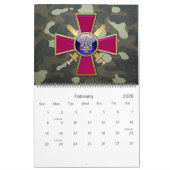 Calendrier [100] Emblème des forces terrestres ukrainiennes (Feb 2026)