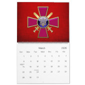 Calendrier [100] Emblème des forces terrestres ukrainiennes (Mar 2026)