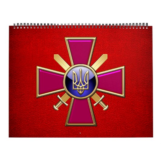 Calendrier [100] Emblème des forces terrestres ukrainiennes (Protection)