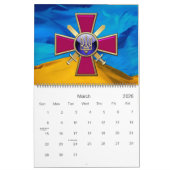 Calendrier [100] Emblème des forces terrestres ukrainiennes (Mar 2026)