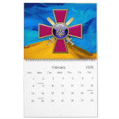 Calendrier [100] Emblème des forces terrestres ukrainiennes (Feb 2026)